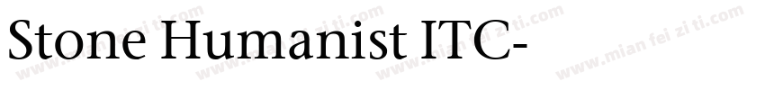 Stone Humanist ITC字体转换